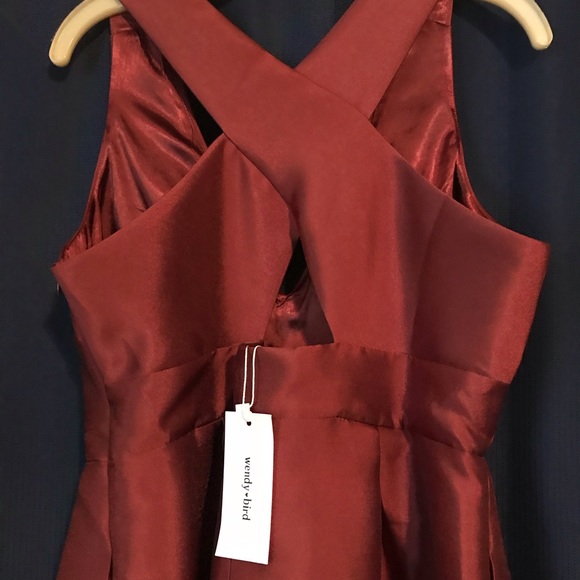 Rust colored cocktail dress with pockets. New! - Picture 3 of 3